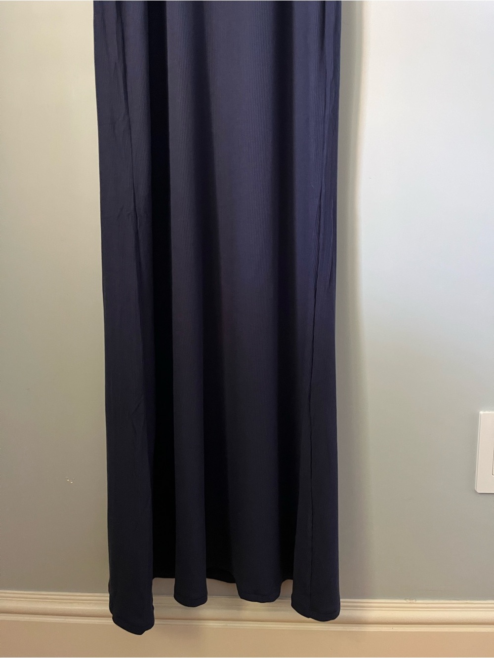 Yitty By Lizzo Soft Rib Deep Navy Blue Maxi Dress Size Medium NWT - Picture 15 of 16